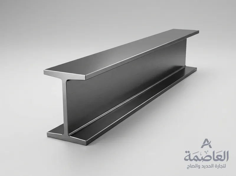 صورة توضيحية لكمر حديد إنجليزي بقطاع على شكل حرف I